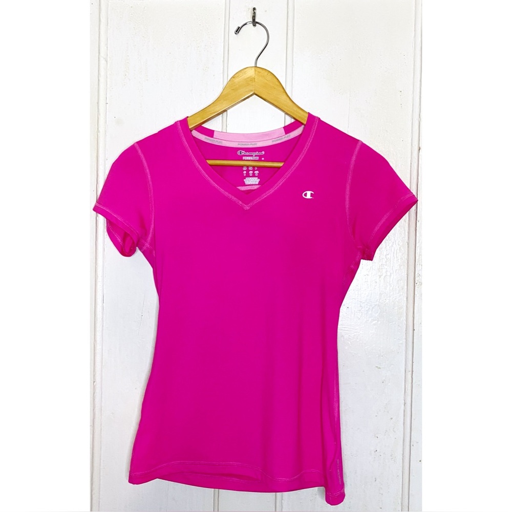 Champion size S : fuchsia hot pink ‘Powertrain Powerflex’ activewear workout top